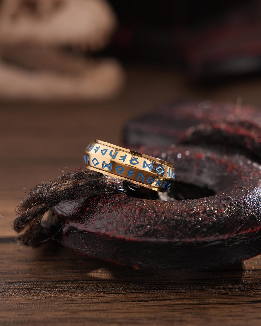 Glamur Rune Viking Rune Titanium Steel Ring | Nordic Mystical Glamour, Anxiety ...