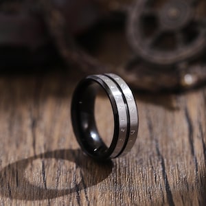Anillo con sello de letra vikinga de estilo nórdico/Anillo con sello de runa vikinga/Anillo de hip hop hecho a mano/Regalo de cumpleaños para novio/Regalo punk personalizado
