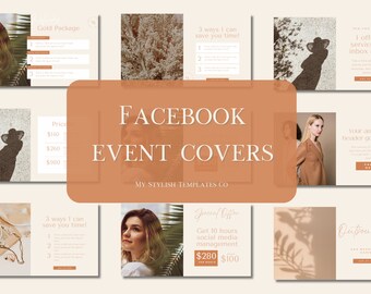 Editable Facebook Event Banner Template | Small Business Facebook Event Covers | Branding Headers for Facebook Cover | Canva Templates