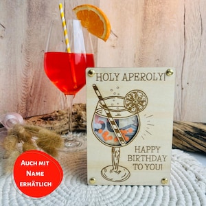 Biglietto d'auguri con regalo in contanti Aperol Spritz Cocktail Aperol, regalo in contanti, bevanda, confezione regalo in contanti, buono, Aperol Spritz