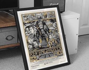 Póster de la película Star Wars: La Venganza del Jedi reimaginado