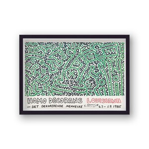 Keith Haring Homo Decorans Luisiana Lámina artística