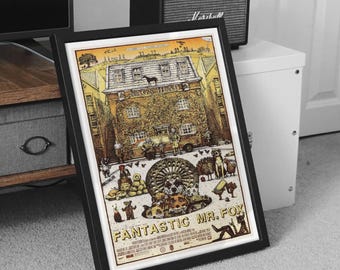 The Fantastic Mr. Fox Reimagined Movie Poster Print