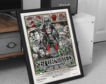 Póster de la película Star Wars: El Retorno del Jedi reimaginado