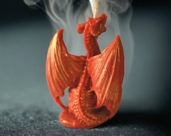 Bougie dragon fait main figurine bougie figurine décoration miniature pour salon statuette mythique vintage bougie miniature déco