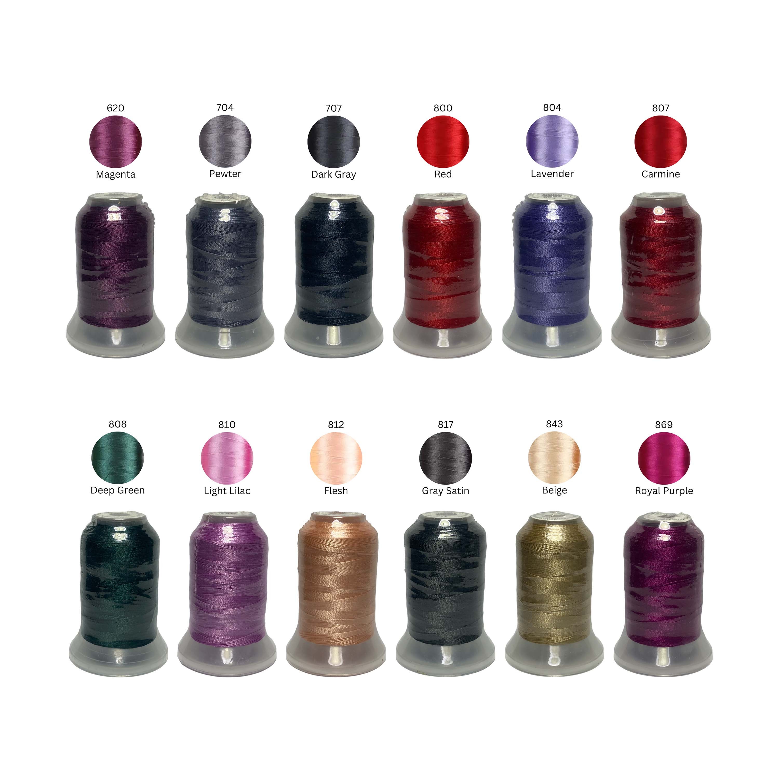 Brother Colors Single Spool 500M (550yd) Polyester Embroidery Machine ...