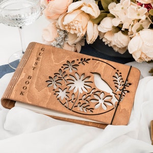 Wedding Guest Book, Personalized Wedding Scrapbook, Wooden Wedding Wood Album, Wedding Scrapbook, Rustic Wedding Decor, Wooden Family Album