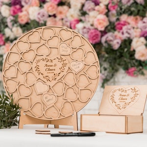 Ceremony Decoration, Alternative Guest Book Drop Box, Wooden Wedding Guest Book, Personalized Wedding Guest Book, Rustic Wedding Decor