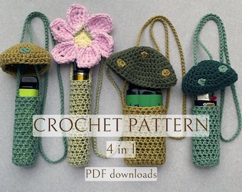 Crochet Vape Pen Holder Mushroom Pattern, Mushroom Vape Holder, Lanyard  Necklace Pattern, PDF Crochet Pattern With Written Instructions