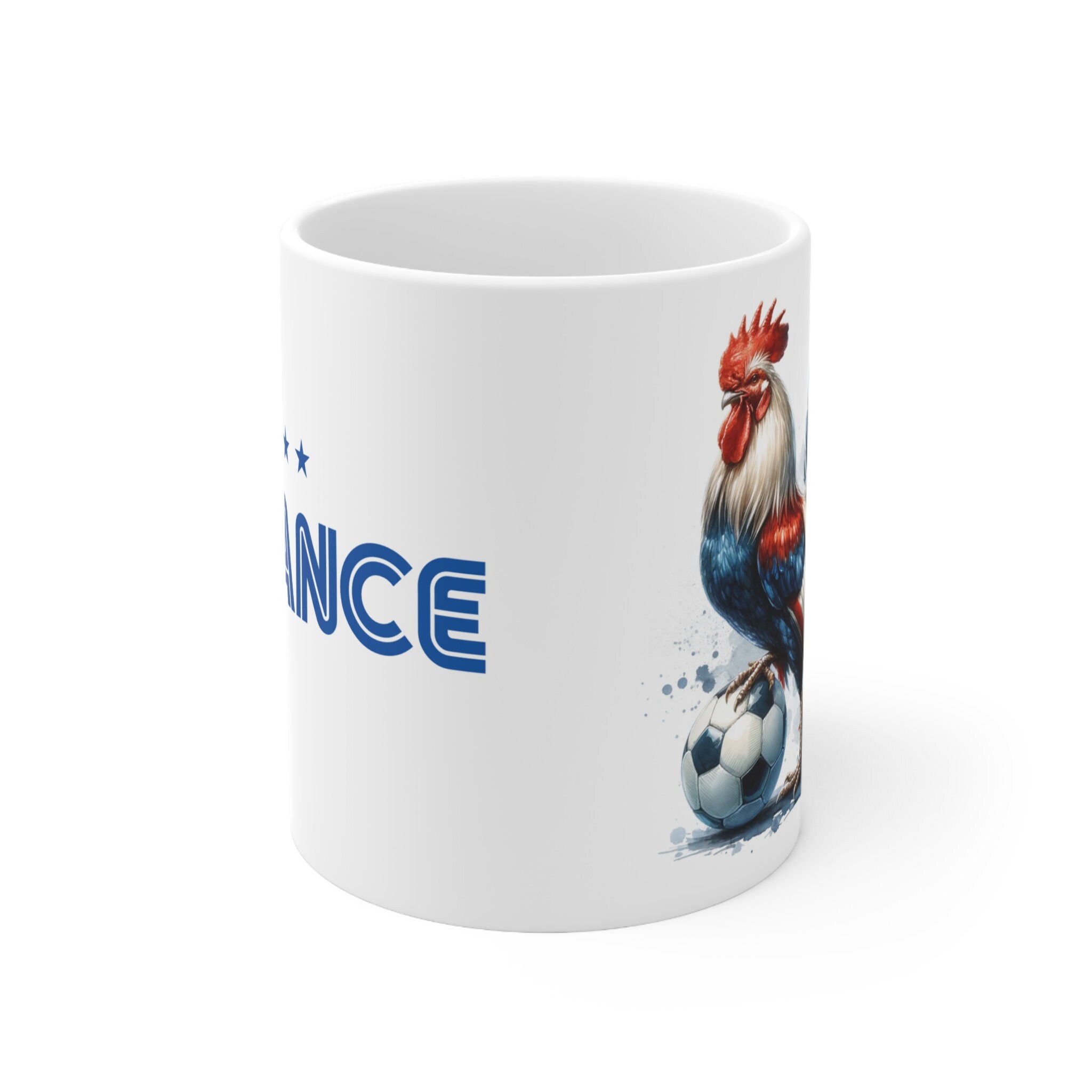 Mug Noir Équipe De France FFF – Coq, Foot, Neuf