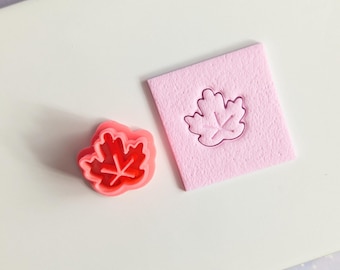 Oak leaf polymer clay cutter autumn clay cutters polymer clay tools earring making supplies clay leaf mould embossing tools jewellery making