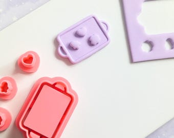 Cortador de arcilla polimérica para galletas navideñas, mini cortadores de arcilla, herramientas de repujado, suministros para hacer joyas, suministros para modelismo, herramientas para hacer dioramas.