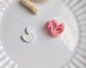 Rubber duck polymer clay cutter summer clay cutters embossing tools jewellery making supplies clay cutters rubber ducky clay cutter model