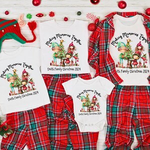Family Christmas Pajamas, Matching Christmas Shirts,Personalized Christmas Shirt, Custom family Christmas Shirt,  Toddler Christmas Shirt