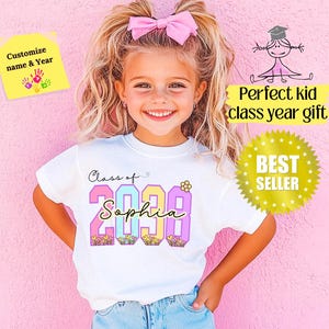 Comfort Colors® Class Of 2038 Handprint Shirt, 2039 Graduation Shirt, Gift for New Student First Day of School, Grow With Me Photo Day Shirt