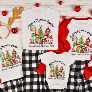 Family Christmas Pajamas, Matching Christmas Shirts,Personalized Christmas Shirt, Custom family Christmas Shirt,  Toddler Christmas Shirt