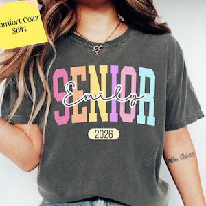 Comfort Colors® Class Of 2026 Handprint Shirt, 2039 Graduation Shirt, Gift for New Student First Day of School, Grow With Me Photo Day Shirt