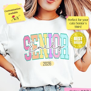 Comfort Colors® Class Of 2026 Handprint Shirt, 2039 Graduation Shirt, Gift for New Student First Day of School, Grow With Me Photo Day Shirt