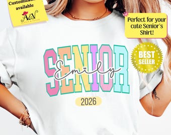 Comfort Colors® Class Of 2026 Handprint Shirt, 2039 Graduation Shirt, Gift for New Student First Day of School, Grow With Me Photo Day Shirt
