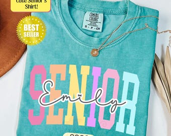 Comfort Colors® Class Of 2026 Handprint Shirt, 2039 Graduation Shirt, Gift for New Student First Day of School, Grow With Me Photo Day Shirt
