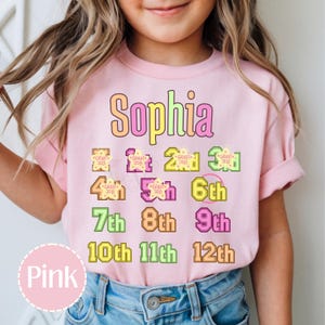 Comfort Colors® Class Of 2038 Handprint Shirt, 2039 Graduation Shirt, Gift for New Student First Day of School, Grow With Me Photo Day Shirt