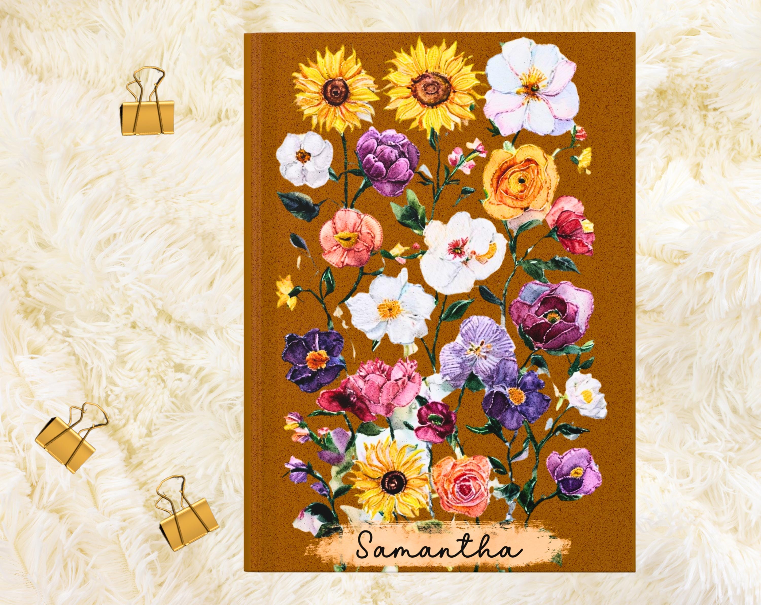 Eras-Inspired Floral Piano Hardcover Journal Spiral Bound, Gift For Mom, Music Lovers, Secret Songs, Acoustic Set, Flowers Matte Journal