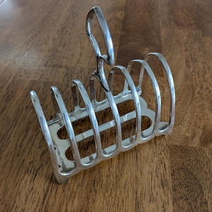 Antique Silver Plated Toast Rack James Dixon & Sons, Sheffield, England, 1920's, Mail Holder