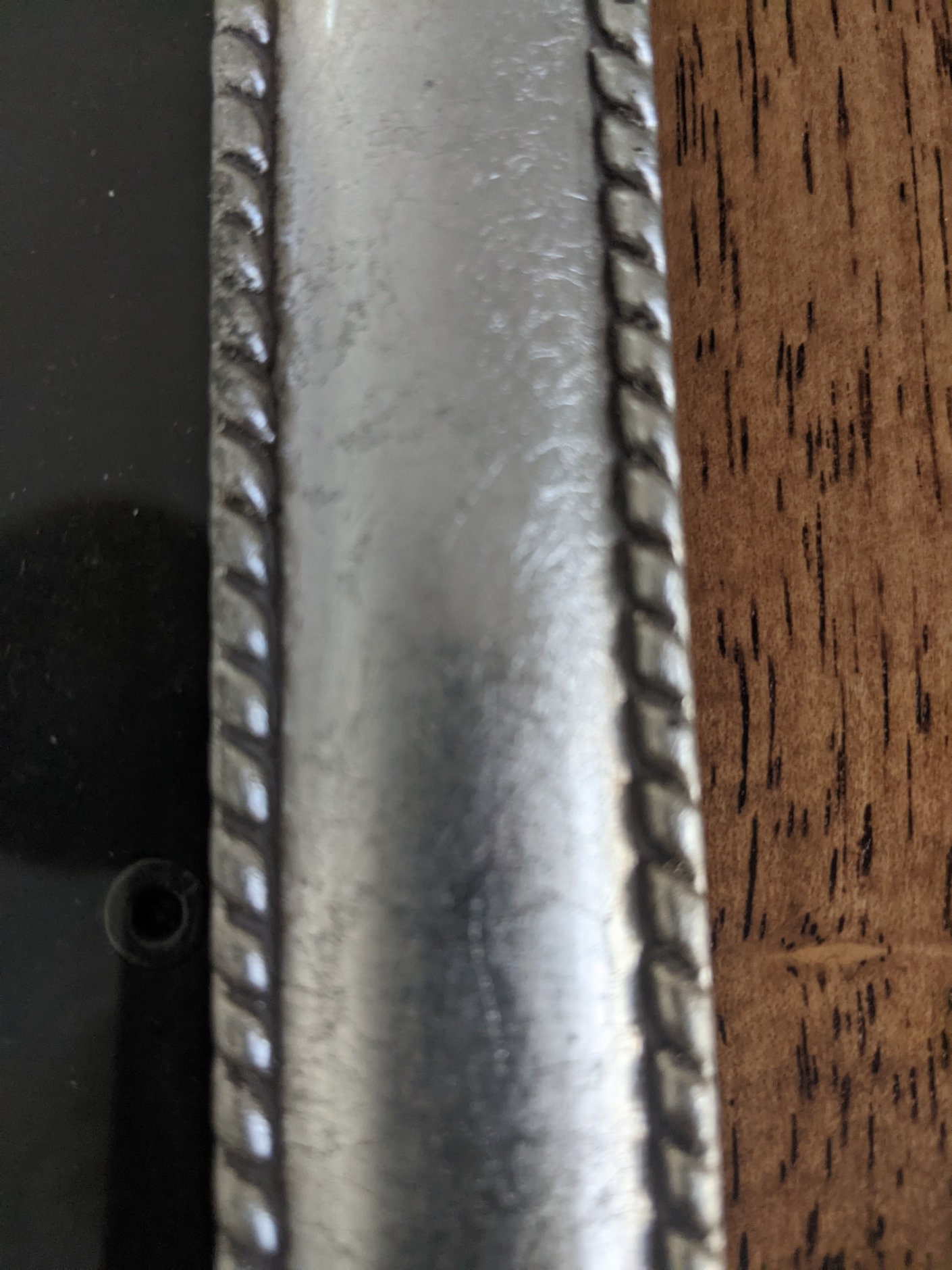 Antique Look Silver Picture Frame, Vintage, Rope Detail, Cluster Accent ...