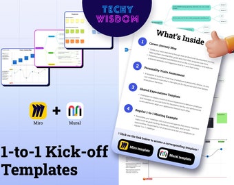 1-to-1 Meeting Kick-Off Template | Miro + Mural | No Boring Excel | For Engineering Managers and Tech Leaders