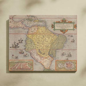 Explore the Rich History of South America with this 1578 Vintage Map - Instant Download