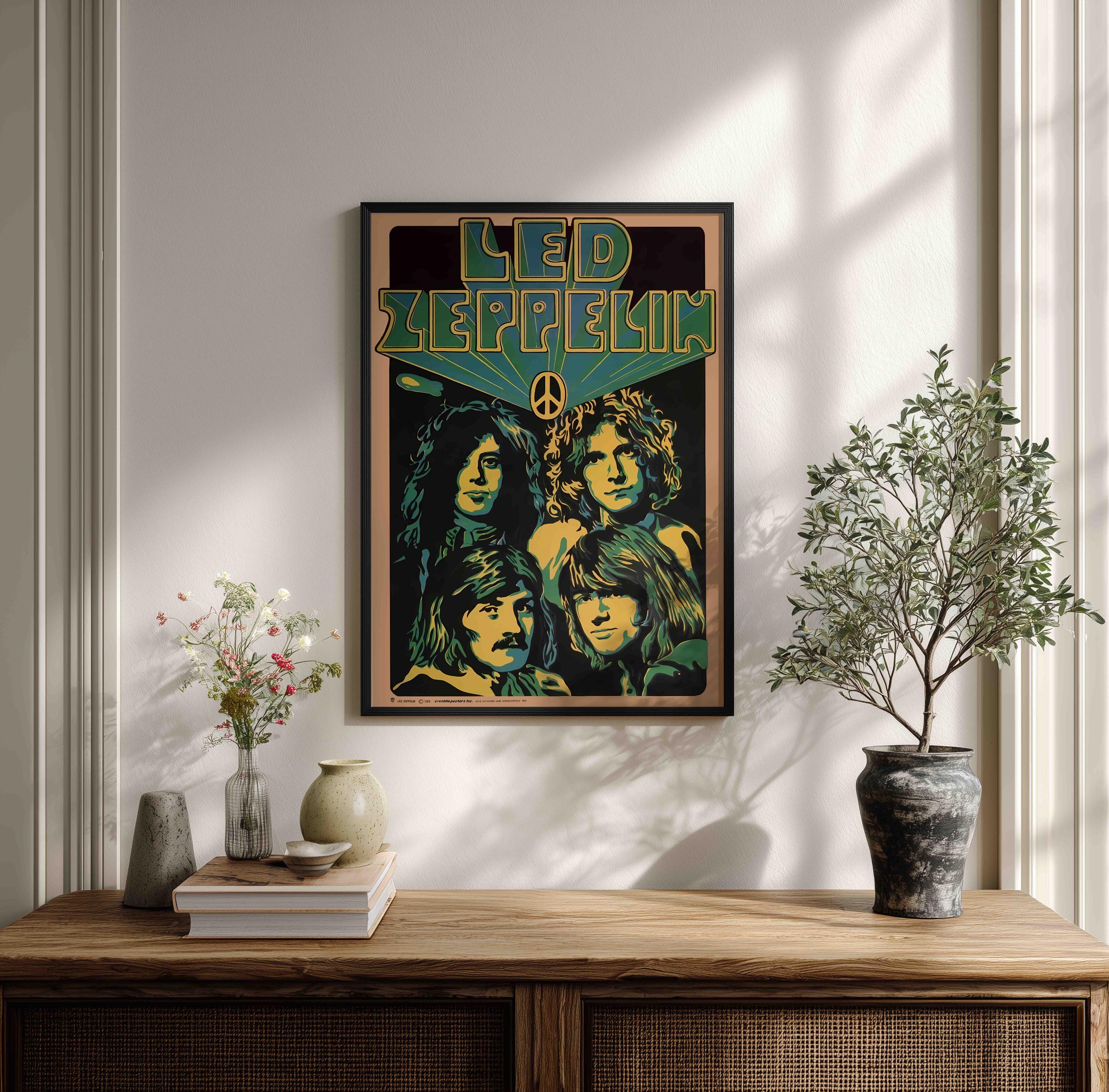 Led zeppelin poster - Etsy 日本