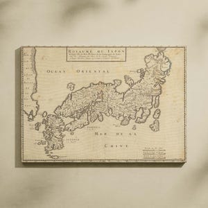 Rediscover History: Old Map of Japan and Korea 1667, Instant Download