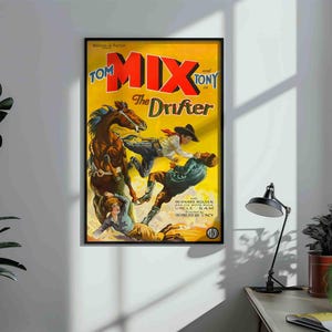 Retro Cinema Vibes: The Drifter 1929 Poster, Instant Download