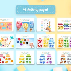 Busy Book Printable Toddler Busy Book Learning Binder Homeschool Resources Preschool Activities Quiet Book Kids Children Book Digital DL image 6