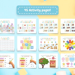 Busy Book Printable Toddler Busy Book Learning Binder Homeschool Resources Preschool Activities Quiet Book Kids Children Book Digital DL image 5