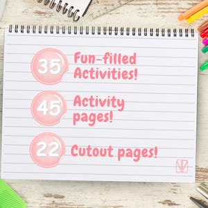 Busy Book Printable Toddler Busy Book Learning Binder Homeschool Resources Preschool Activities Quiet Book Kids Children Book Digital DL image 3