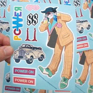 Stickers inspirés de G-Dragon POWER | SOPUM | Illustrations de musique K-Pop