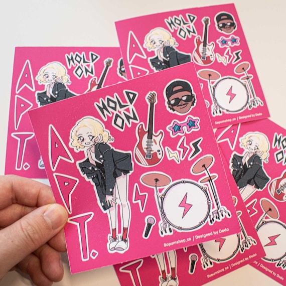 Rosé APT Themed Sticker Sheet | SOPUM | Rose & Bruno Mars