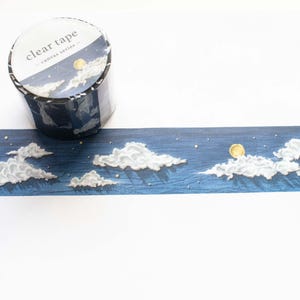 Washi Tapes | MIND WAVE | Midnight Mood Collection | Japanese washi tapes Stars Shooting Star Night sky