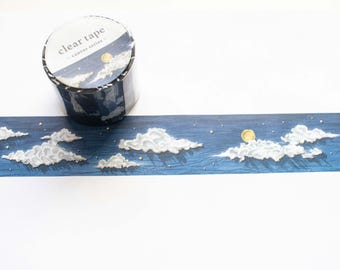 Washi Tapes | MIND WAVE | Midnight Mood Collection | Japanese washi tapes Stars Shooting Star Night sky