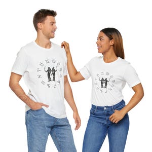 Gemini Zodiac T-Shirt,Minimalist Gemini Shirt,Gemini Star Sign T-Shirt,Gemini Graphic Tee,Vintage Gemini T-Shirt