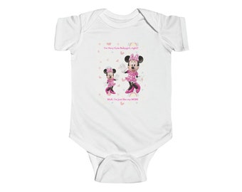 Mickey Minnie Body - Cute Babygirl Edition - I'm cute Babygirl, right? Well, I'm like my MOM! - Baby - Babygirl - Babyshower - Baby Gifts