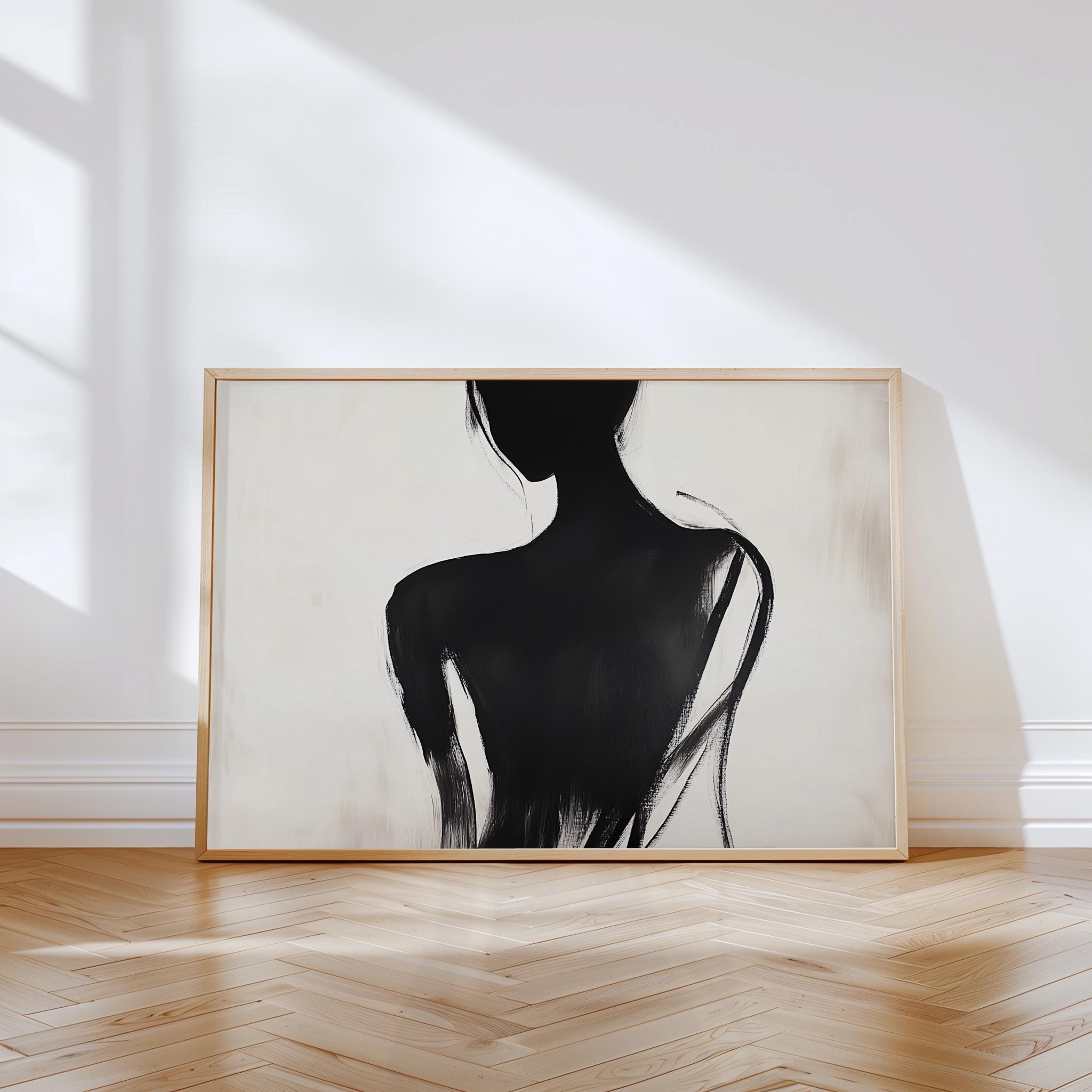 Minimalist Abstract Figure Art Print ...