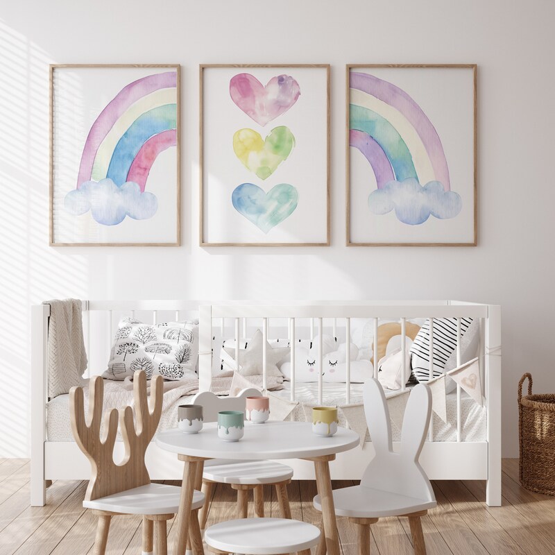 Rainbow Wall Art - Etsy