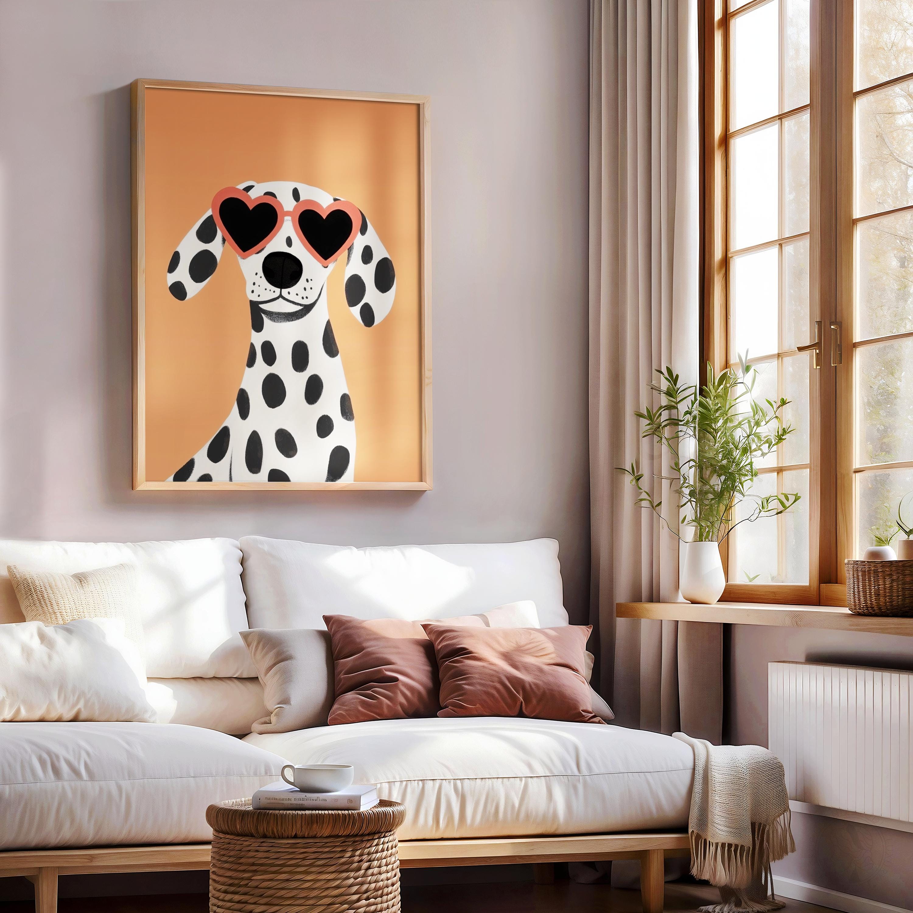 Stampa Su Tela Con Cane Blu | Quadro Astratto Animale | Decorazione Moderna Minimalista | 20x30 Pollici - 2