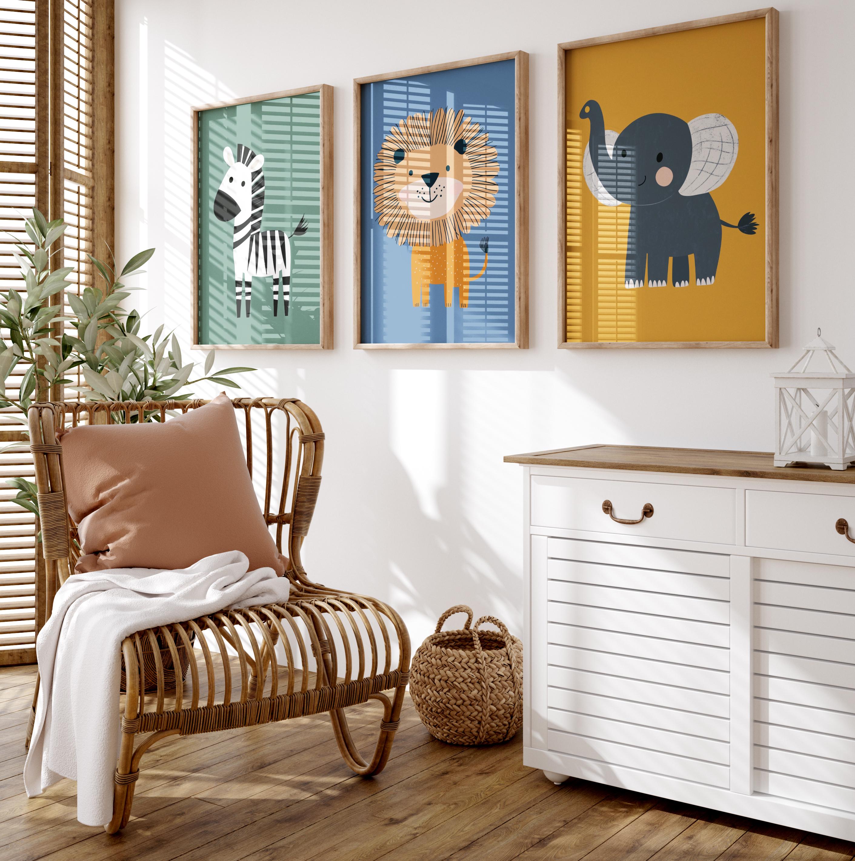 Decorazone da parete per cameretta de bambn, stampa artstca con