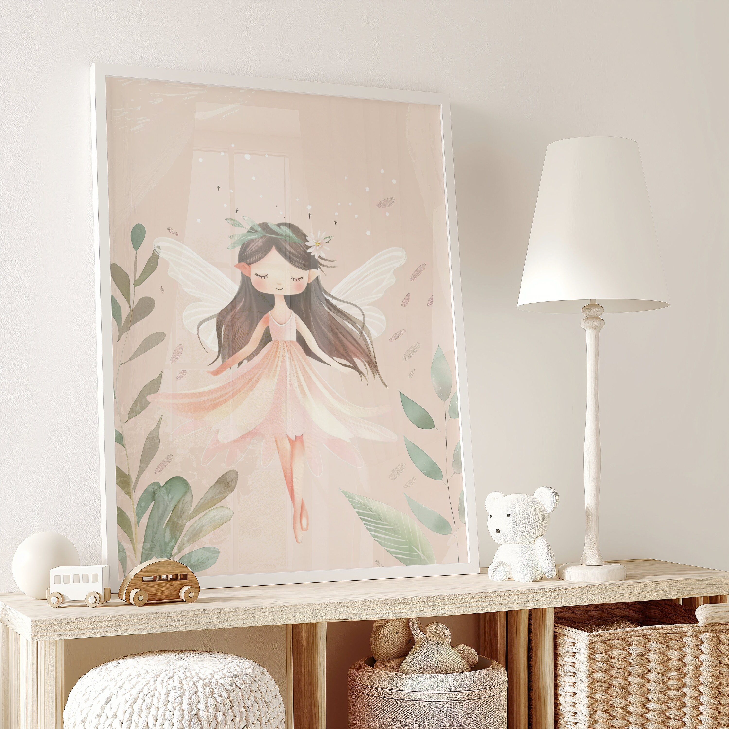 Fairy Nursery Art Print, Enchanted Kids Room Decor (digital Download ...