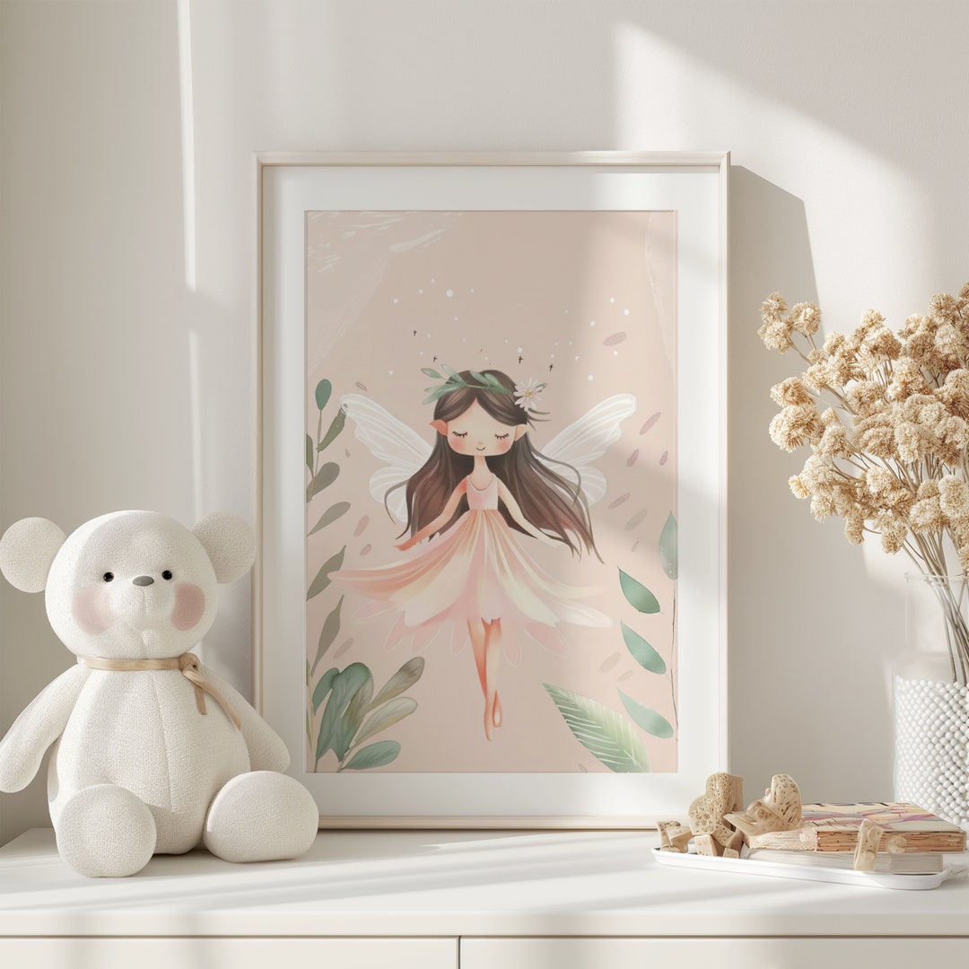 Fairy Nursery Art Print, Enchanted Kids Room Decor (digital Download ...