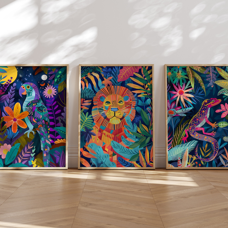 Jungle Animals Art - Etsy