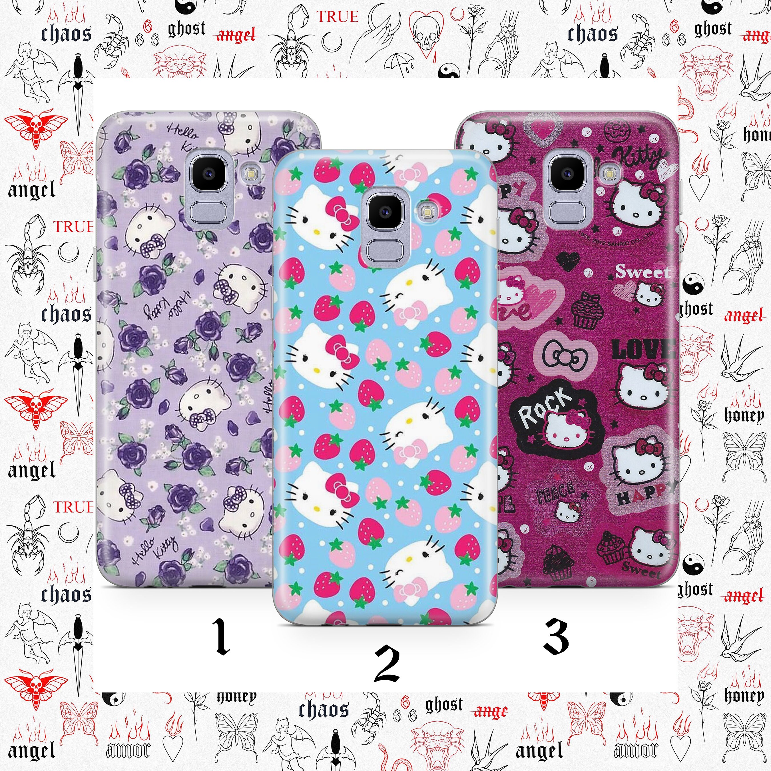 Hello Kitty K2 Phone Case Cover for Samsung Galaxy A3 A5 A6